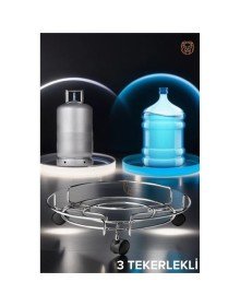 Tekerlekli Alüminyum Tüp ve Damacana Altlığı