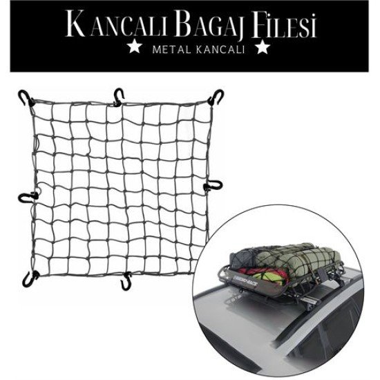12 Kancalı 150 cmx190cm Bagaj Filesi 12 Kancalı 150 cmx190cm Bagaj Filesi