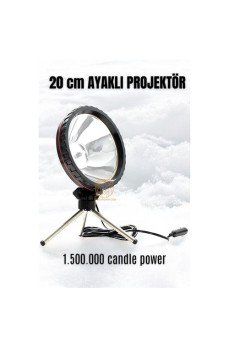 3 Ayaklı El Projektörü 360 Derece Avcı Projektörü Tekne Projektör