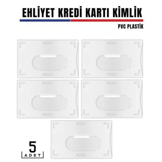 5 li Paket Ehliyet ve Kimlk Kart Koruyucu 5 li Paket Ehliyet ve Kimlk Kart Koruyucu