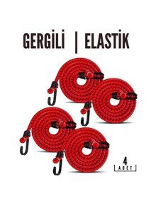 Gergili Bagaj Lastiği 2 Kancalı 4 lü PAKET