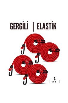 Gergili Bagaj Lastiği 2 Kancalı 4 lü PAKET
