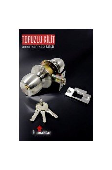 Topuzlu Kilit Amerikan Kapı Kilit Buton Set