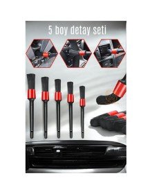 5 Boy Araç Detay Temizlik Fırça Seti Slalom Design