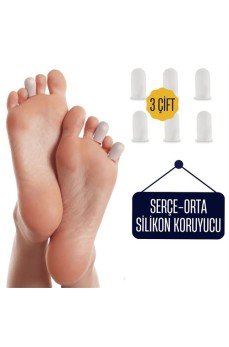6 ADET Serçe Parmak İçin Silikon Koruyucu