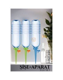 Çiçek Damlama Sulama Şişe Aparat Seti 3 Şişe