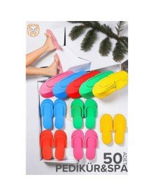 Tek Kullanımlık Pedikür Terliği - Spa Terliği Kullan-at Terlik 50 ÇİFT