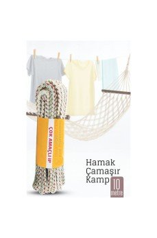 Hamak İpi - Çok Amaçlı Kalın İp - Çamaşır İpi 10 Metre
