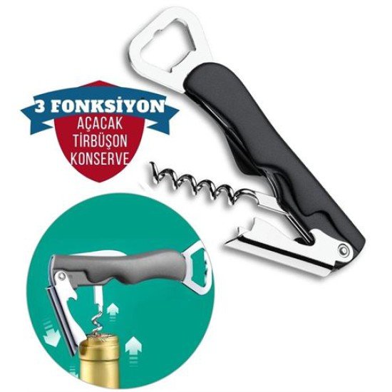 Açacak Tirbüşon Seti 3 Fonksiyon Trevor Deisgn Açacak Tirbüşon Seti 3 Fonksiyon Trevor Deisgn