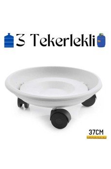 Tekerlekli Damacana ve Tüp Altlığı Beyaz Tekerlekli Damacana ve Tüp Altlığı Beyaz