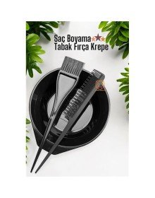 Saç Boyama Tabak Fırça Krepe Tarak Seti
