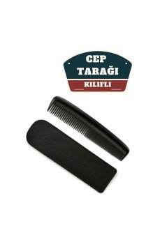 Kılıflı Cep Tarağı – 14 x 3 cm | Kompakt, Şık ve Taşınabilir Erkek Bakım Tarağı
