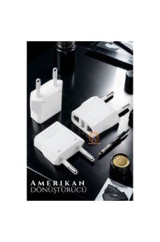 Amerikan Fişi Dönüştürücü Priz Adaptörü