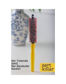 Yuvarlak Saç Fırçası – 24 cm x 2.3 cm | 2.1 mm Derinlik | Spiral Kıllı, Hacim ve Şekil İçin