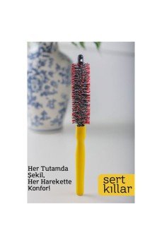 Yuvarlak Saç Fırçası – 24 cm x 2.3 cm | 2.1 mm Derinlik | Spiral Kıllı, Hacim ve Şekil İçin