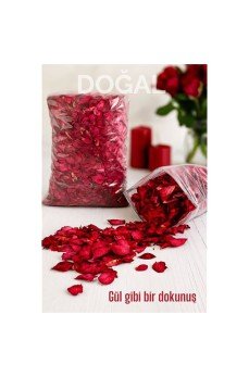Doğal Kurutulmuş Gül Yaprakları – Dekoratif, Aromatik ve Romantik Kullanım İçin 350g Paket Doğal Kurutulmuş Gül Yaprakları – Dekoratif, Aromatik ve Romantik Kullanım İçin 350g Paket