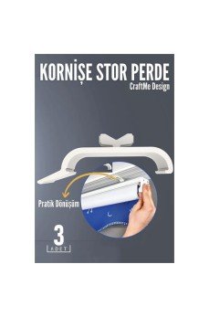 3 lü Kornişe Stor Perde Dönüştürücü – Perde Rayınızla Stor Perdeyi Buluşturmanın En Pratik Yolu