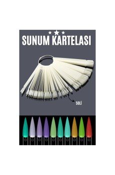 BEYAZ Protez Jel Tırnak Eğitim ve Sunum Kartelası BEYAZ Protez Jel Tırnak Eğitim ve Sunum Kartelası