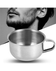 Paslanmaz Çelik Tıraş Tası Sabun Köpürtme Kasesi