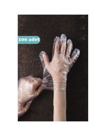 Tek Kullanımlık Şeffaf Eldiven 100 Adet