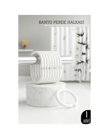 Banyo Perde Halkası   Dayanıklı, Kolay Takılan, Şık Tasarım