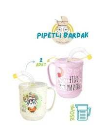 Pipetli Bardak 2 li Momma Design
