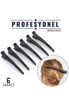 Saç Klipsi Toka 6 Adet Absolute Design