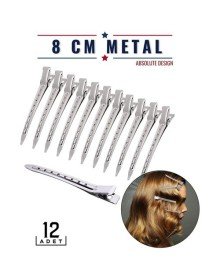 Saç Klipsi Metal Toka 12 Adet Absolute Design