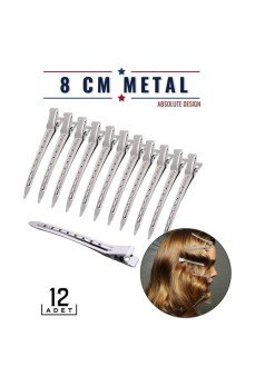 Saç Klipsi Metal Toka 12 Adet Absolute Design