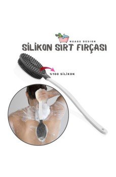 Banyo Sırt Fırçası Silikon Nuage Design GRİ Banyo Sırt Fırçası Silikon Nuage Design GRİ