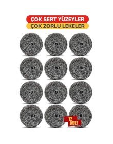 Çelik Bulaşık Ovalama Teli 12 Adet