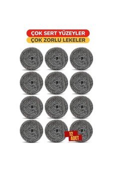 Çelik Bulaşık Ovalama Teli 12 Adet