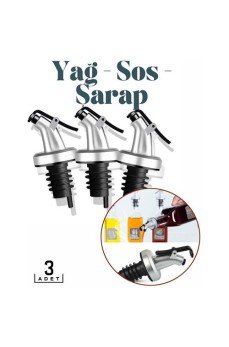 Şişe Tıpa Dağıtıcı Akış Seti 3'lü BiancoLilla Design