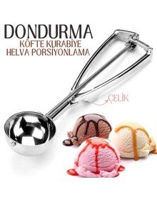 Dondurma Porsiyonlama Kaşığı Kurabiye Köfte Helva