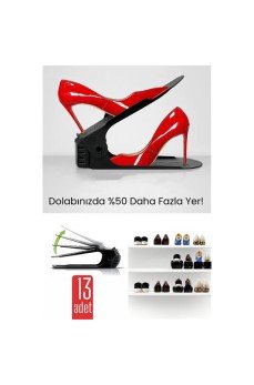 13'lü Ayakkabı Düzenleyici Set – Çift Katlı Tasarım | Dolap İçi Alan Tasarrufu | Ayarlanabilir Yükseklik 13'lü Ayakkabı Düzenleyici Set – Çift Katlı Tasarım | Dolap İçi Alan Tasarrufu | Ayarlanabilir Yükseklik