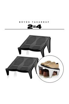 2'li Ayakkabı Düzenleyici Twin Set – Çift Katlı Tasarım | Dolap İçi Alan Tasarrufu | Kaymaz Yüzey 2'li Ayakkabı Düzenleyici Twin Set – Çift Katlı Tasarım | Dolap İçi Alan Tasarrufu | Kaymaz Yüzey