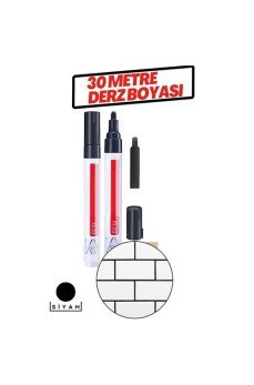 Derz Arası 30 Metre Boyama Rötüş Kalemi SİYAH
