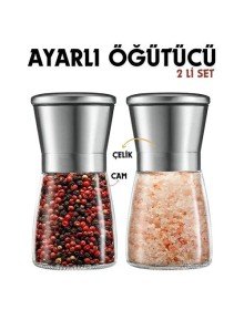 2 li Baharat Tuz Öğütücü Set Dees Dickerhoof Design