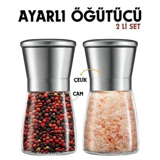 2 li Baharat Tuz Öğütücü Set Dees Dickerhoof Design 2 li Baharat Tuz Öğütücü Set Dees Dickerhoof Design