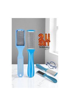 Topuk Törpüsü - Topuk Rendesi 2 li Set 2 Yüzeyli Solingen Professional Topuk Törpüsü - Topuk Rendesi 2 li Set 2 Yüzeyli Solingen Professional