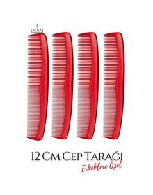 12 Cm Erkek Cep Tarağı 4 ADET