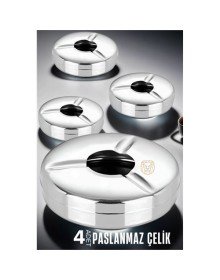 4 lü Set Çelik Küllük Vercher Design