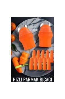Hızlı Parmak Bıçağı Başparmak Sebze Kesici 2 li set Hızlı Parmak Bıçağı Başparmak Sebze Kesici 2 li set