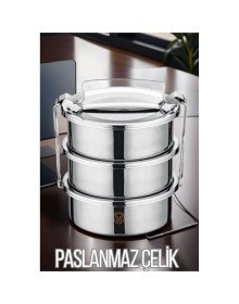 Sefer Tası Paslanmaz Çelik Yemek Kabı 17 cm
