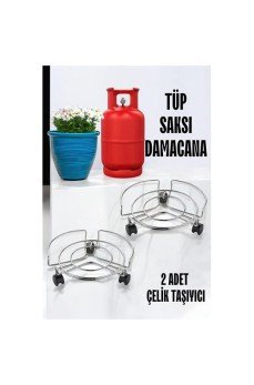 Saksı Tüp Damacana Altlığı Tekerlekli Taşıyıcı 2 ADET