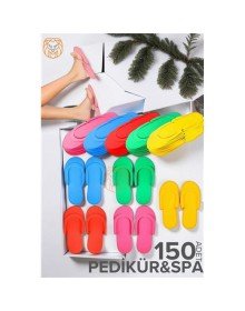 Tek Kullanımlık Pedikür Terliği - Spa Terliği Kullan-at Terlik 150 ÇİFT