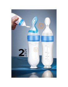 Kaşıklı Bebek Mama Besleyici Silikon Littloo 2 ADET