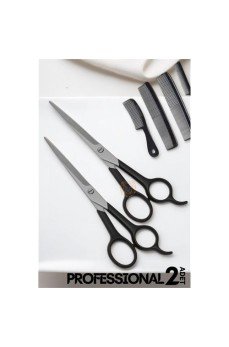 Berber Makası 2 ADET Profesyonel 6.5 inç Çelik Berber Makası 2 ADET Profesyonel 6.5 inç Çelik