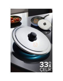33 cm Kızartma Tavası Kapağı Çelik Żelazny Design