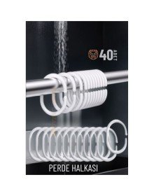 Banyo Perde Halkaları 40 ADET